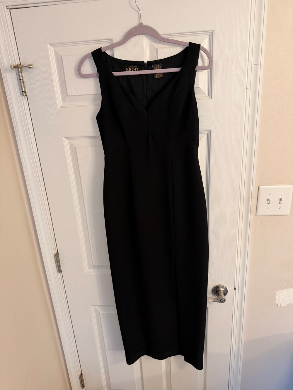 Liz Claiborne Black Midi Sheath Dress